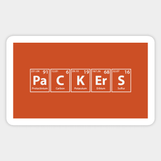 Packers (Pa-C-K-Er-S) Periodic Elements Spelling Sticker